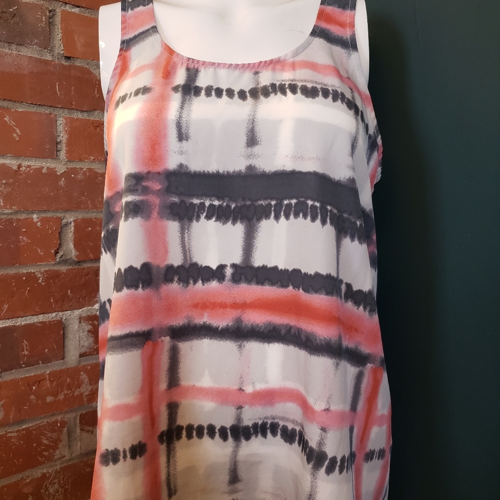 Cute Tie dye tank top with back detail